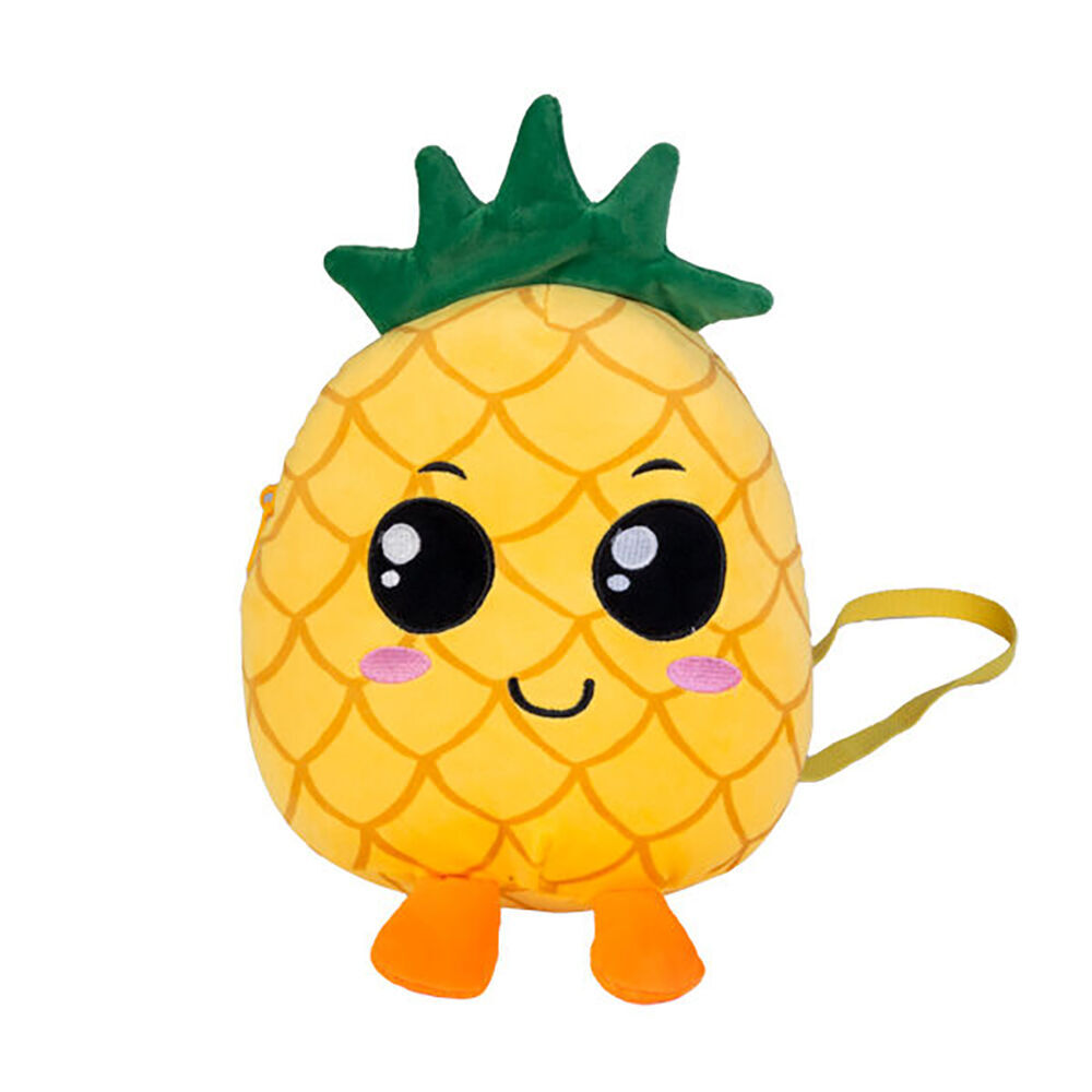 2PK Smooshos The Bag of Pal Pineapple Soft Plush Kids Backpack Yellow