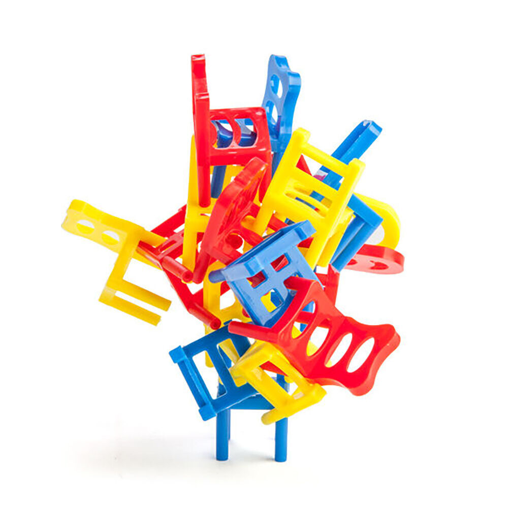 2PK MDI Balance Chairs Set Chair Stacking/Balancing Drinking Game