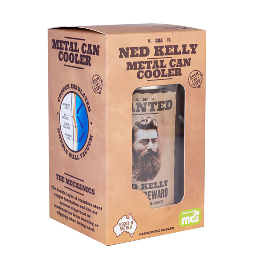 MDI Bushranger Ned Metal Can/Bottle Cooler Stubby Holder Barware Accessory