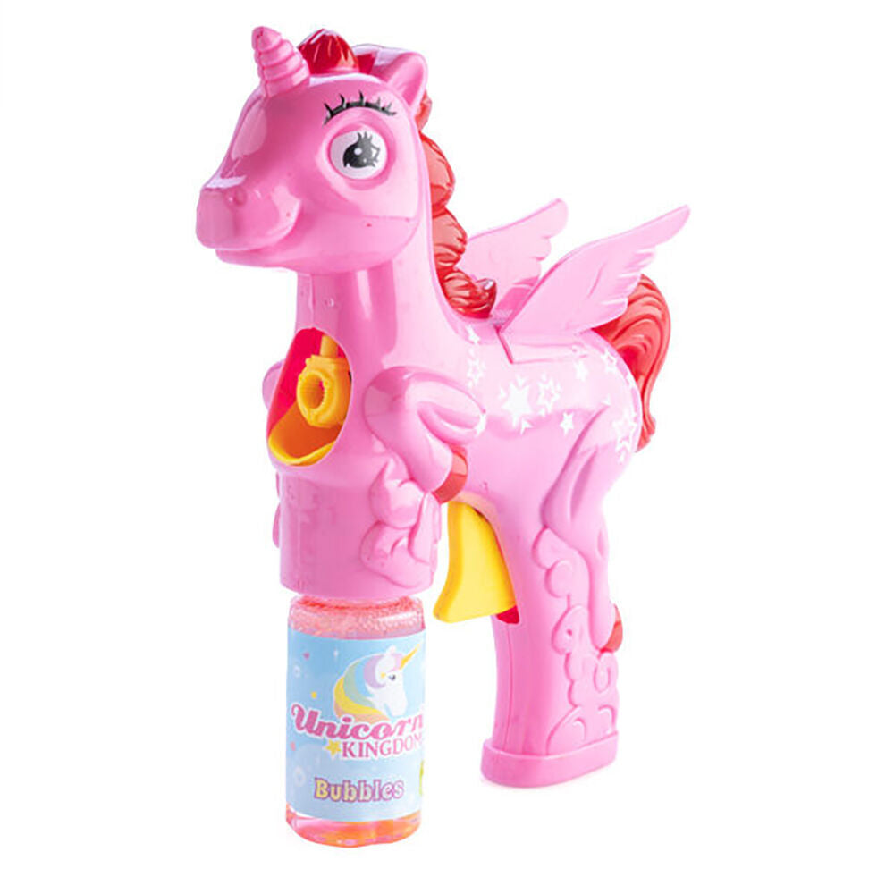 2PK Unicorn Kingdom Bubble Maker Gun Kids Outdoor Play Toy - Pink Unicorn