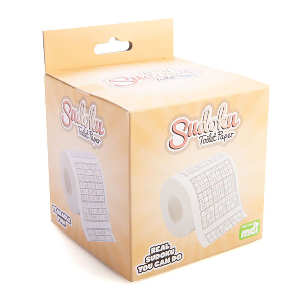 6PK MDI Toilet & Bathroom Paper Tissue Roll Sudoku Puzzle Design 3ply