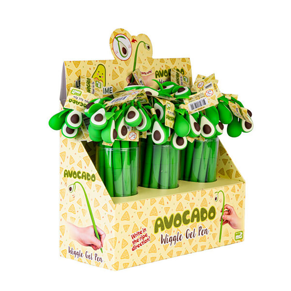 6PK MDI Wiggle Gel Pen School Writting Stationery Kids/Children Avocado
