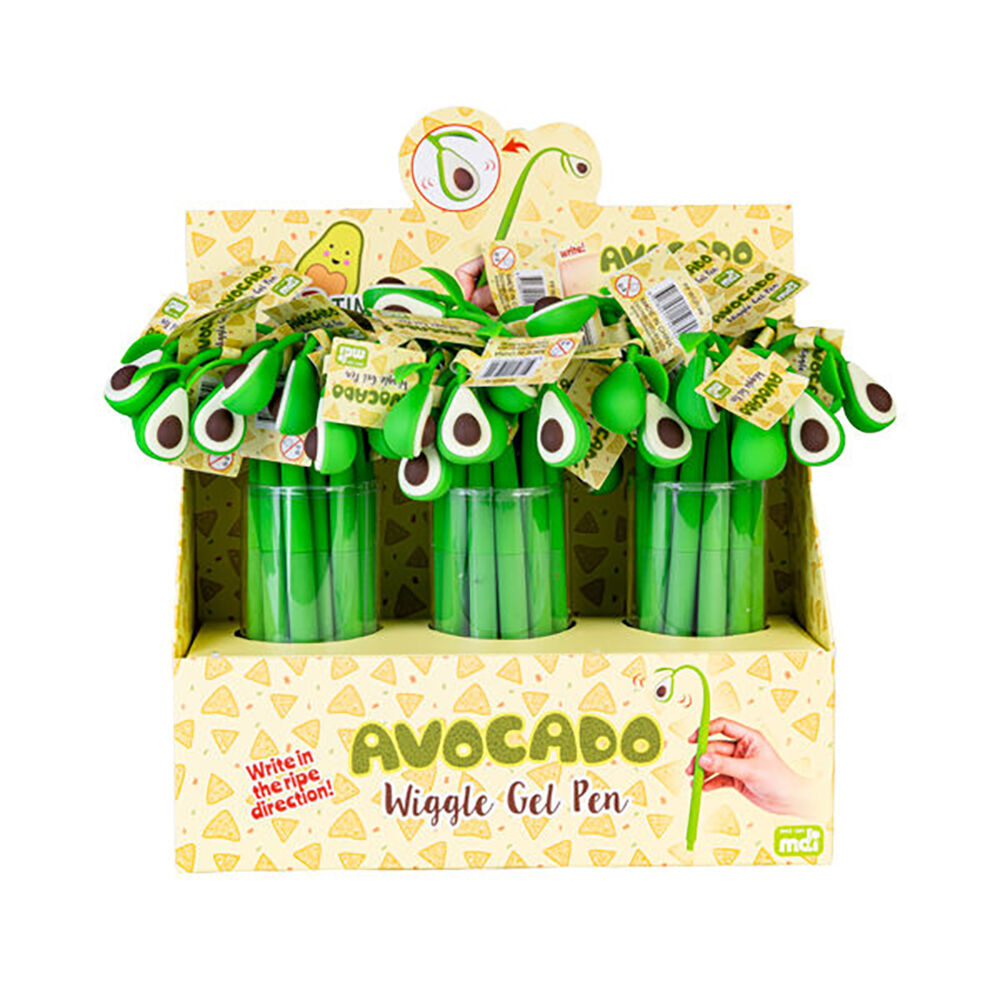 6PK MDI Wiggle Gel Pen School Writting Stationery Kids/Children Avocado