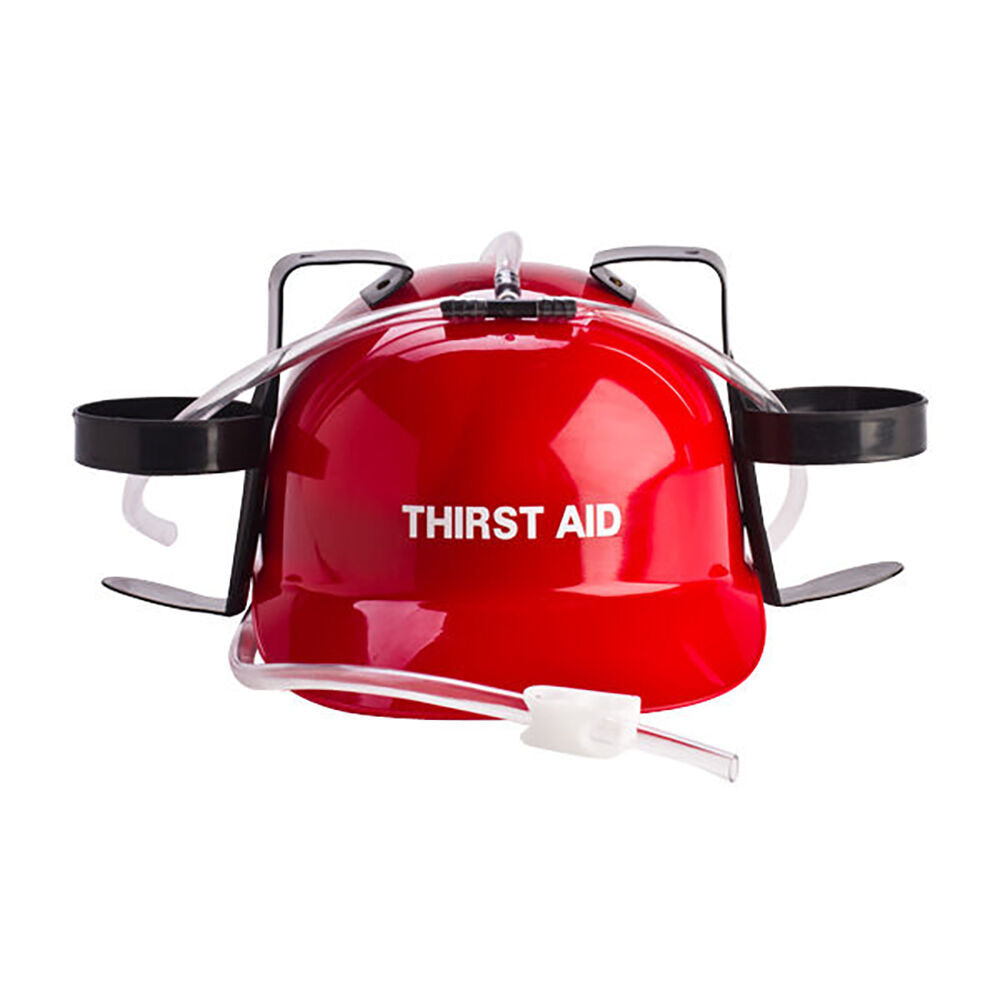 2PK MDI Drinking Hat Beer Helmet Thirst Aid 31x27cm - Red