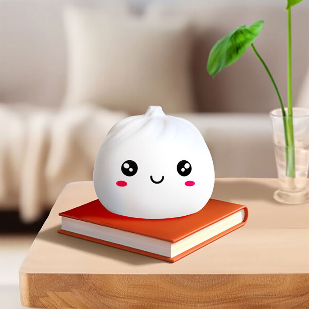 Art + Tech LED Lamp Steamed Bun Cute Night Light Novelty Decor 11x11cm