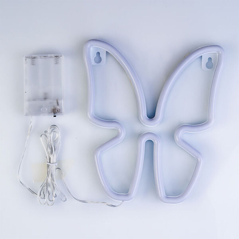 Art + Tech LED Wall Light Butterfly Cute Room Decor Accent Lamp 18x22cm