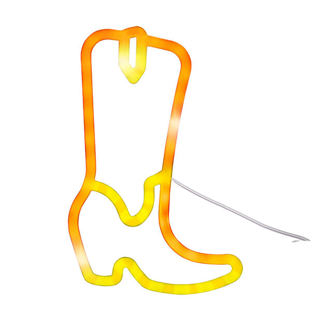 Art + Tech LED Wall Light Cowboy Boot Western Theme Decor Lamp 15x24.5cm