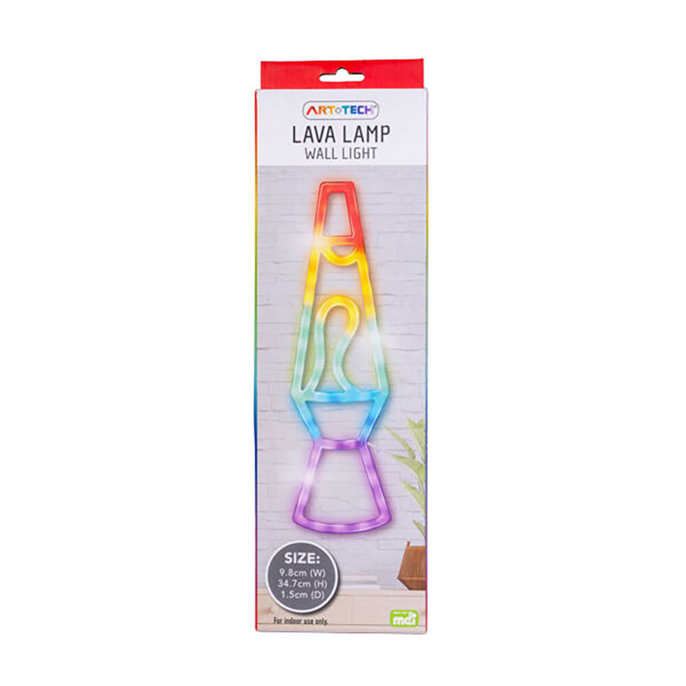 Art + Tech LED Wall Light Lava Lamp Retro Style Mood Decor Lamp 10x34.5cm