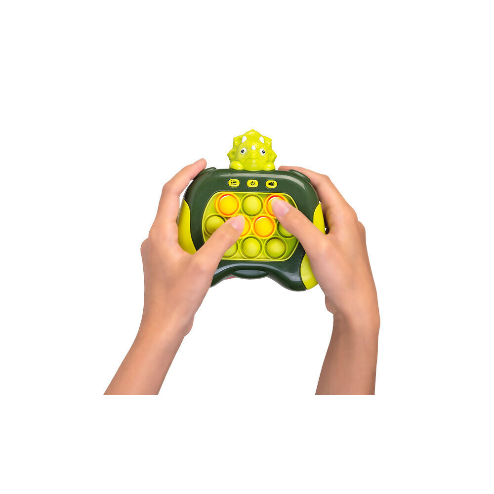 2PK MDI Dino Island Push & Pop Game Handheld Kids Sensory Toy 13x5.8x14cm