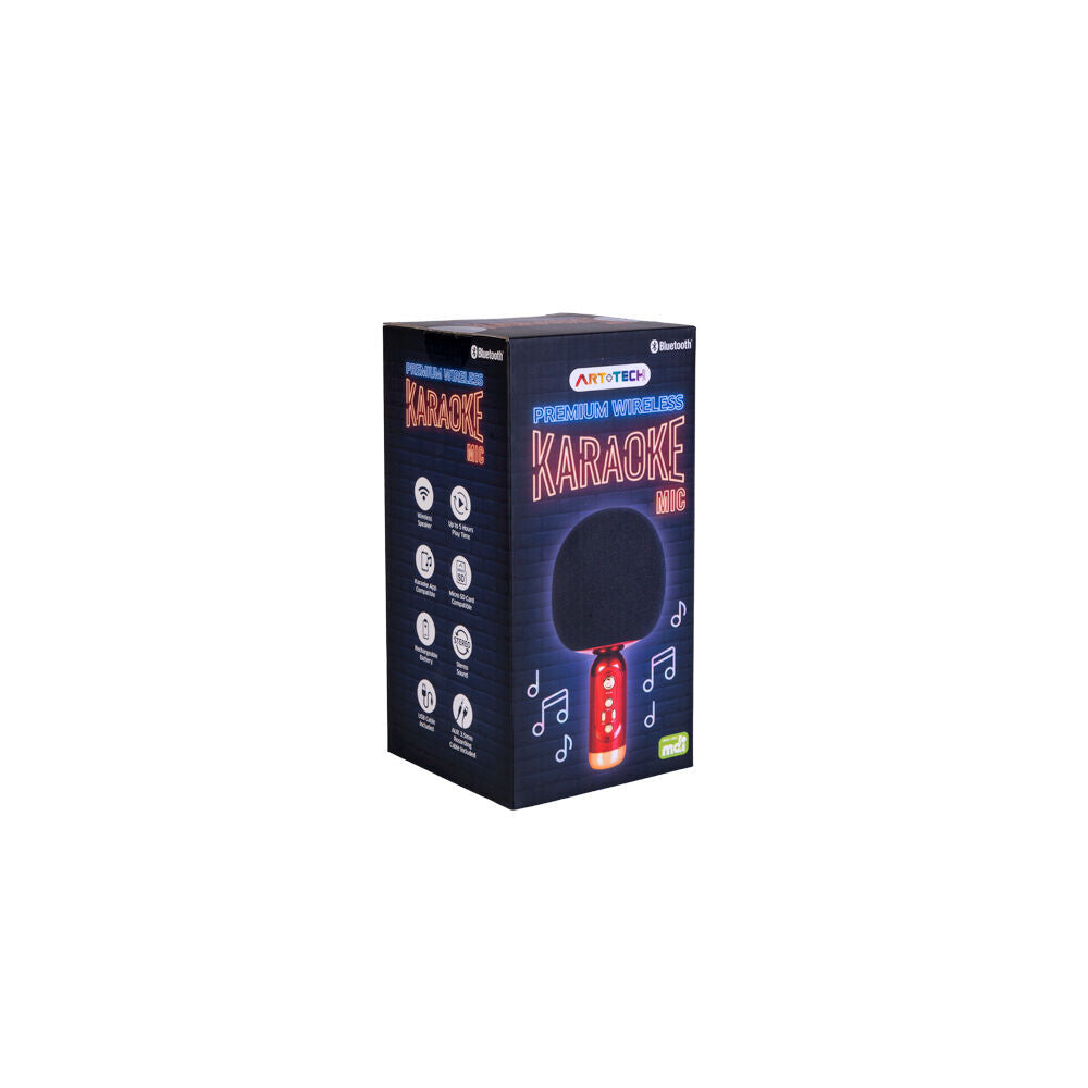 Art + Tech Premium Wireless Rechargable Karaoke Microphone 10.7x10.7x20.8cm