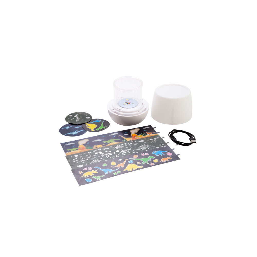 Lil Dreamers Glowing Rotating LED Projector Dinosaurs 12.9x12.9x12.9cm