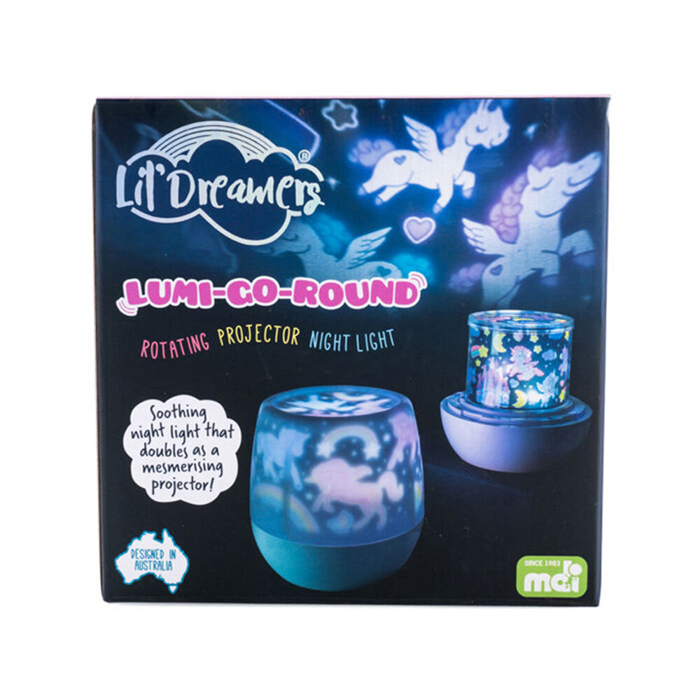 Lil Dreamers Glowing Rotating LED Projector Unicorn 12.9x12.9x12.9cm