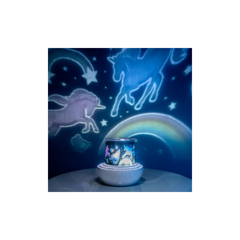 Lil Dreamers Glowing Rotating LED Projector Unicorn 12.9x12.9x12.9cm