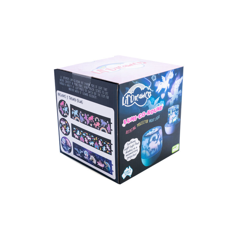 Lil Dreamers Glowing Rotating LED Projector Unicorn 12.9x12.9x12.9cm
