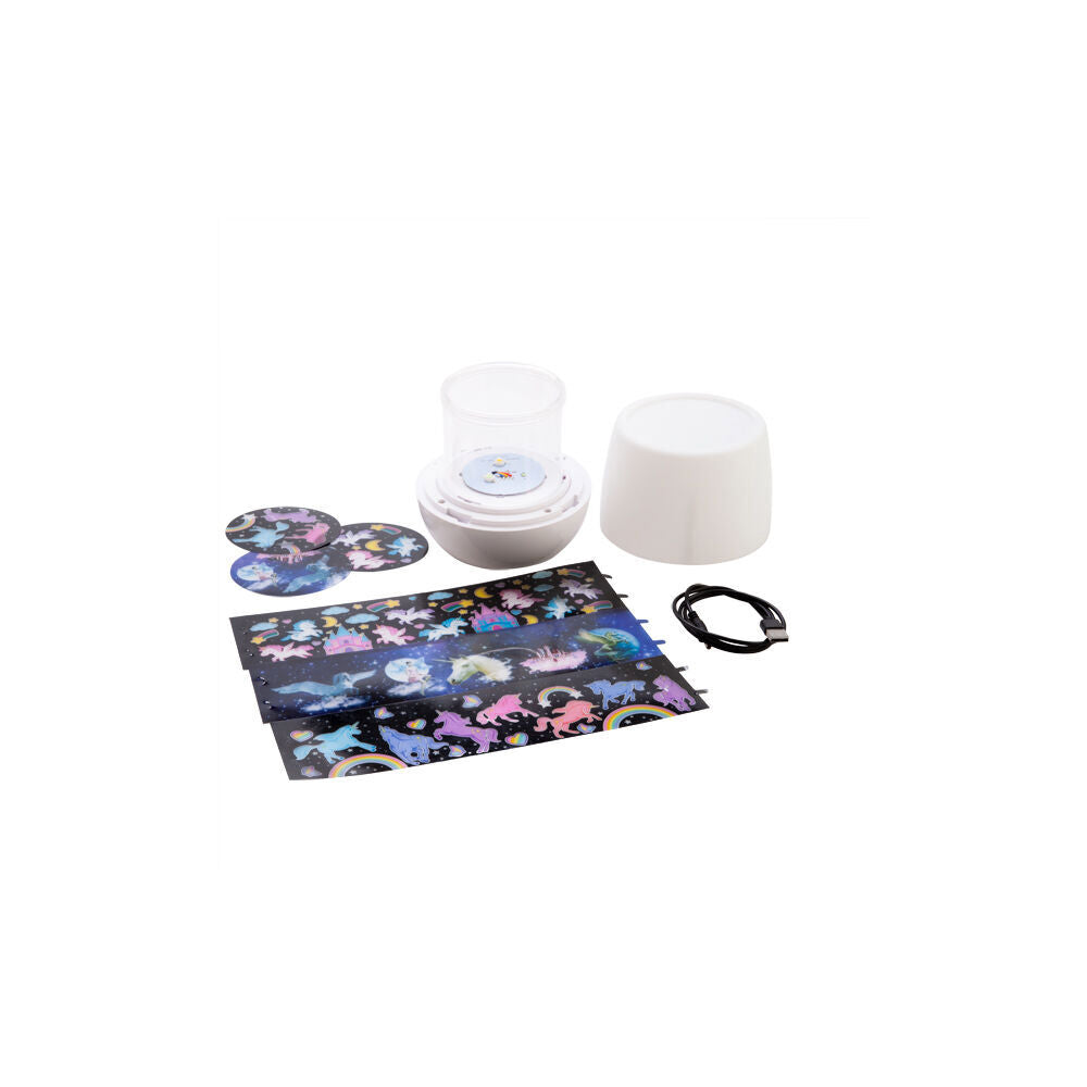 Lil Dreamers Glowing Rotating LED Projector Unicorn 12.9x12.9x12.9cm