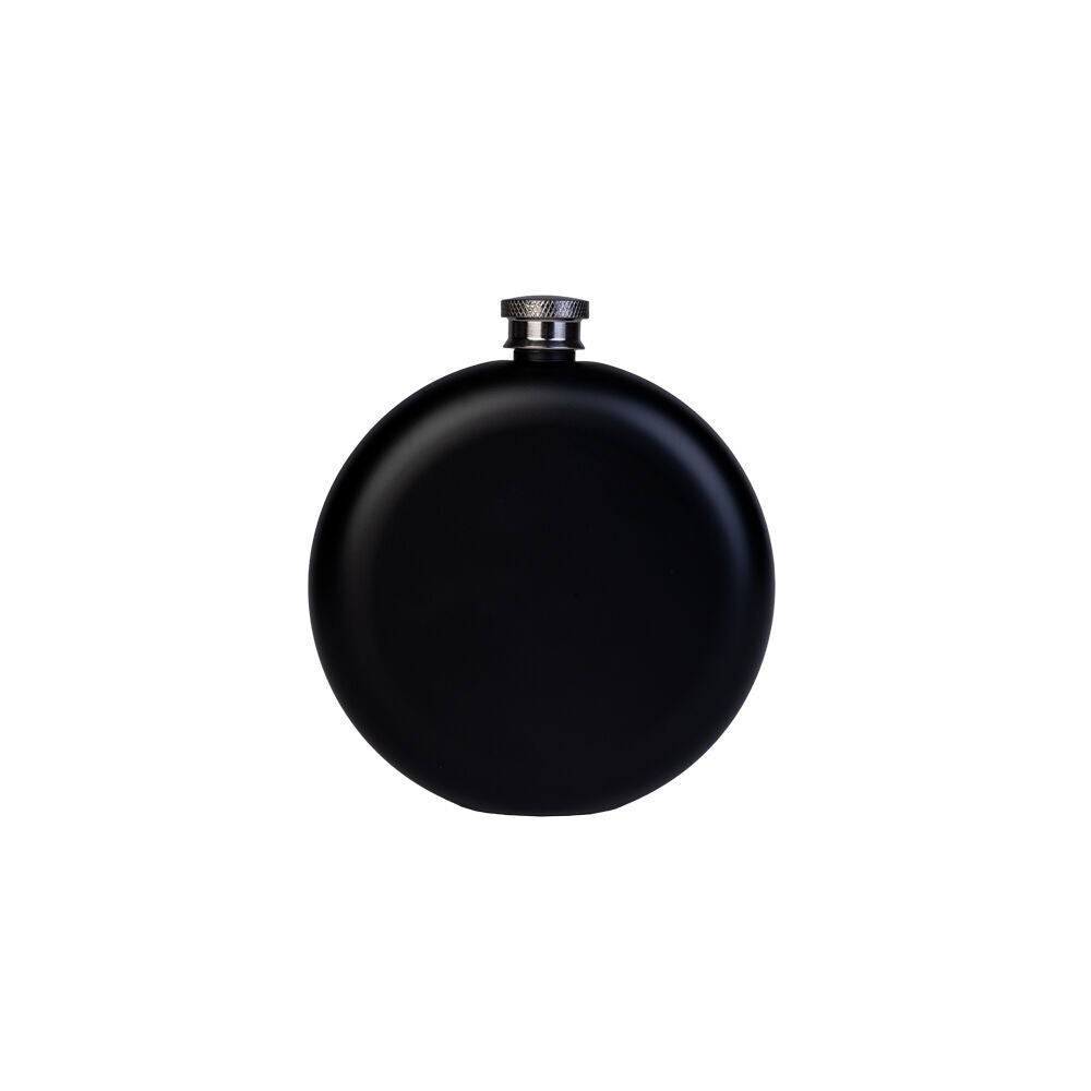 MDI Cheers to 18 Years! Round Stainless Steel Flask 265ml Black/Rose Gold