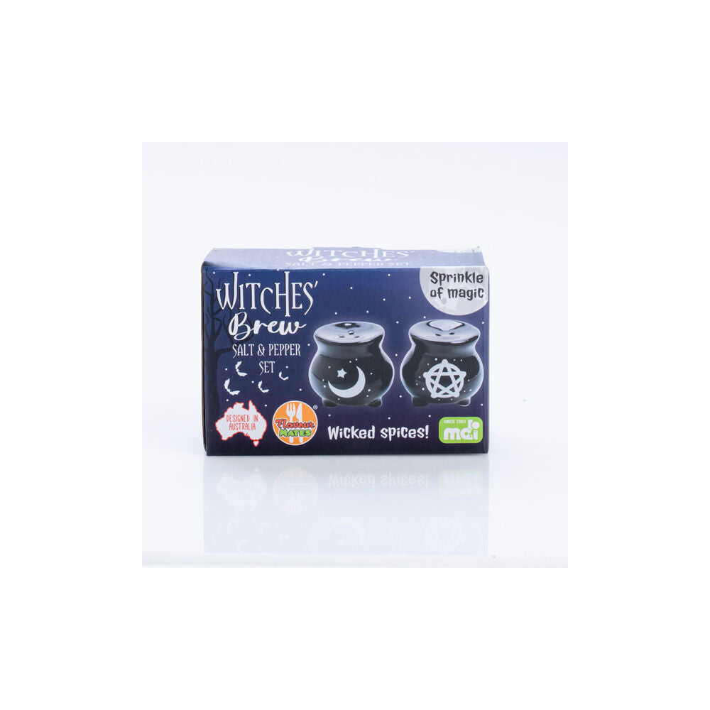 4x 2pc Flavour Mates Salt & Pepper Duo Set 5.6x5.6x5.6cm Witches Cauldron