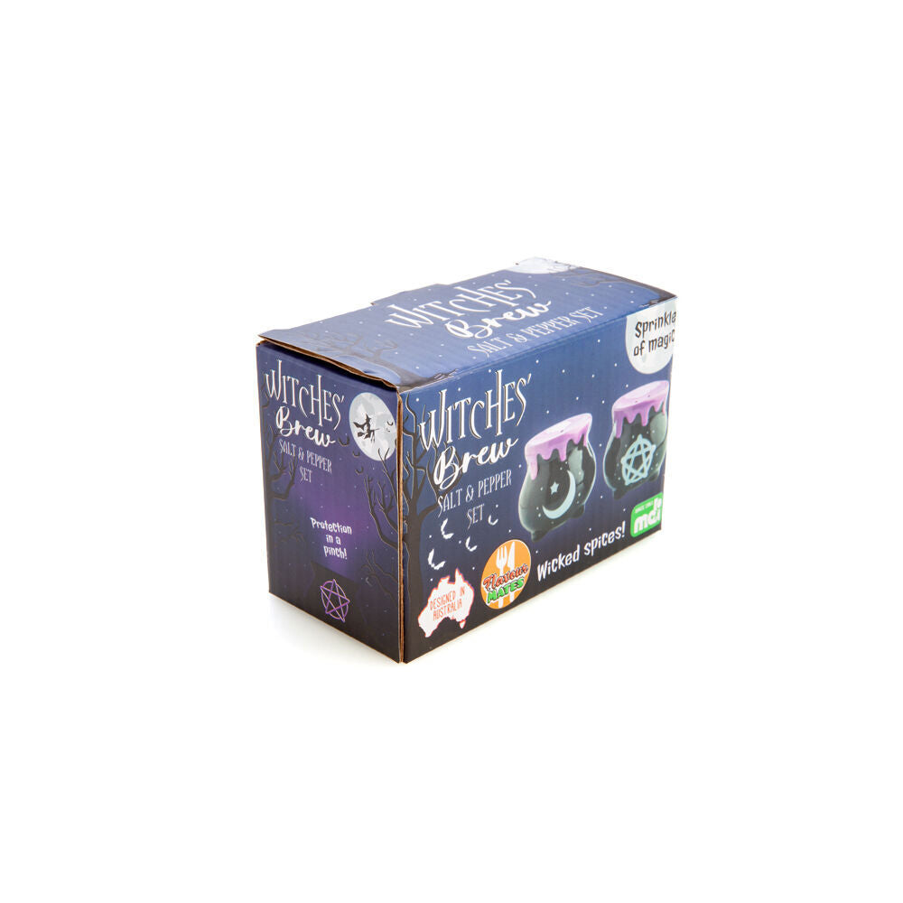 4x 2pc Flavour Mates Salt & Pepper Duo Set 5.6x5.6x5.6cm Witches Cauldron