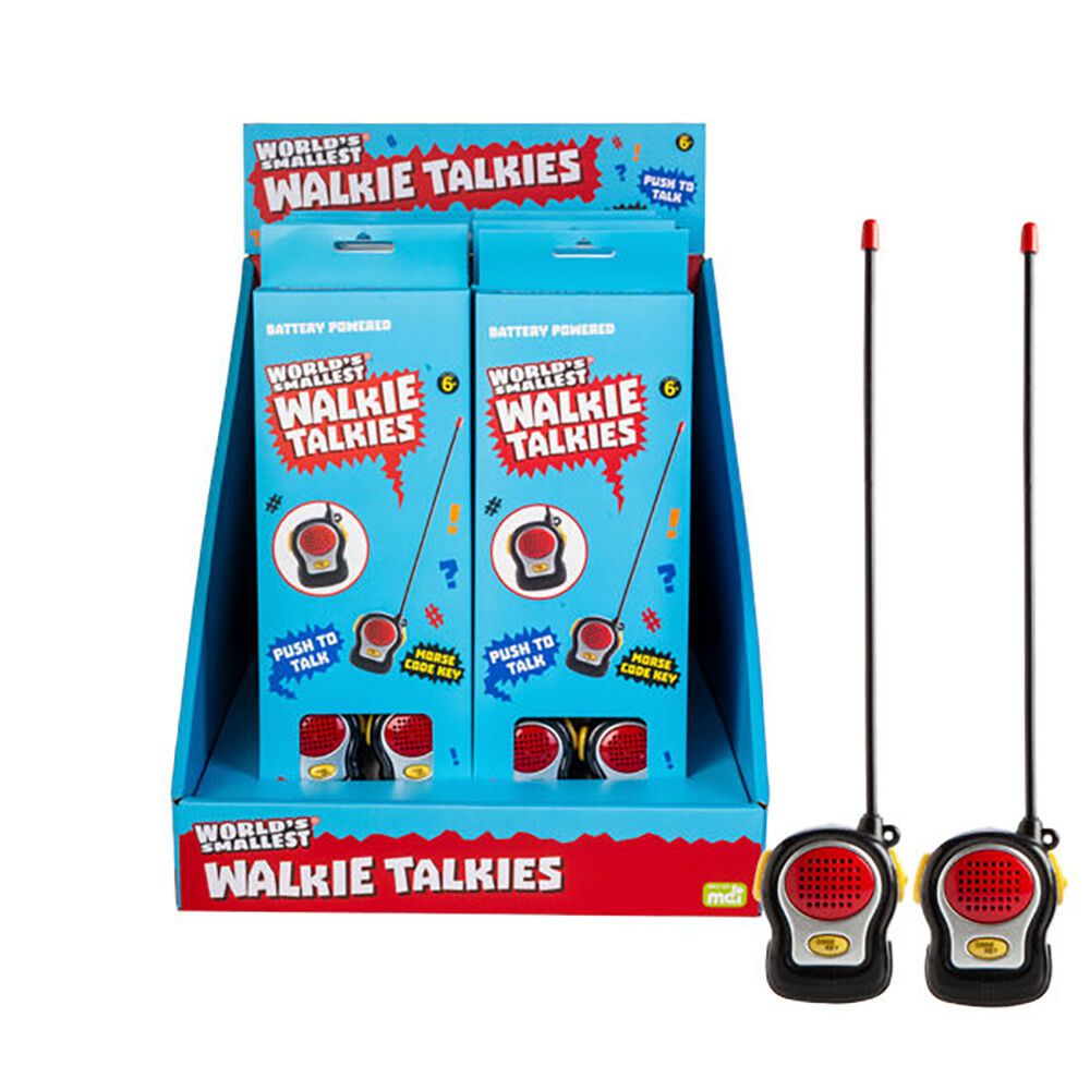 2pc Worlds Smallest Walkie Talkies Home/Office Decor Miniature Toy Kids 8y+