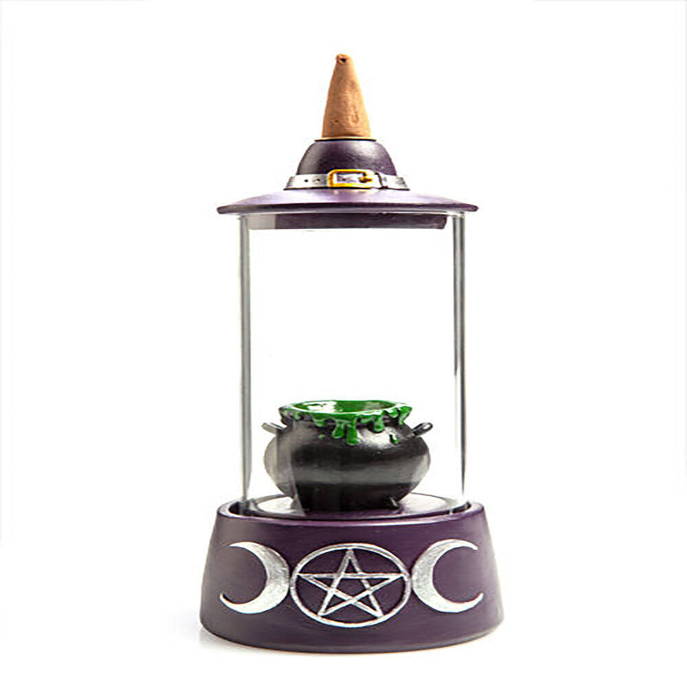 2PK MDI LED Backflow Incense Burner Cauldron Case Aromatherapy 10.3x23.5cm