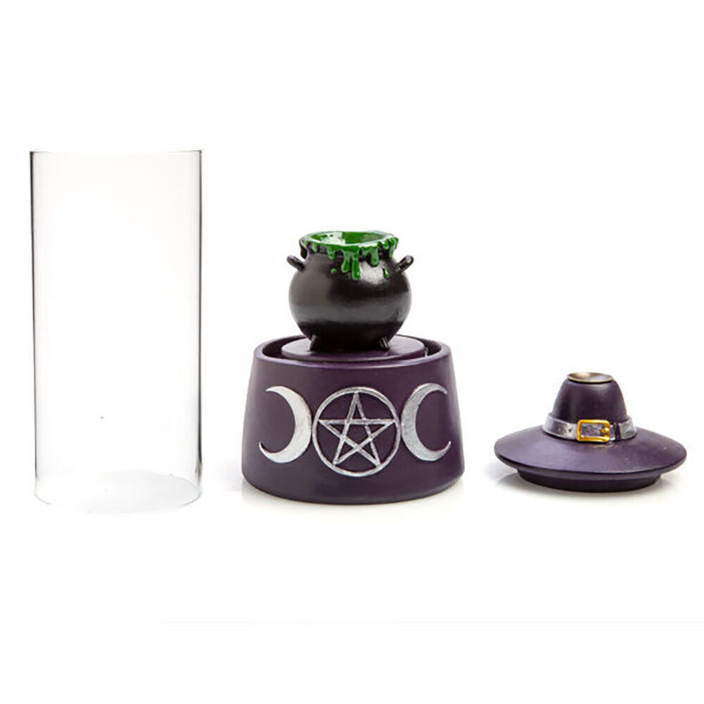2PK MDI LED Backflow Incense Burner Cauldron Case Aromatherapy 10.3x23.5cm