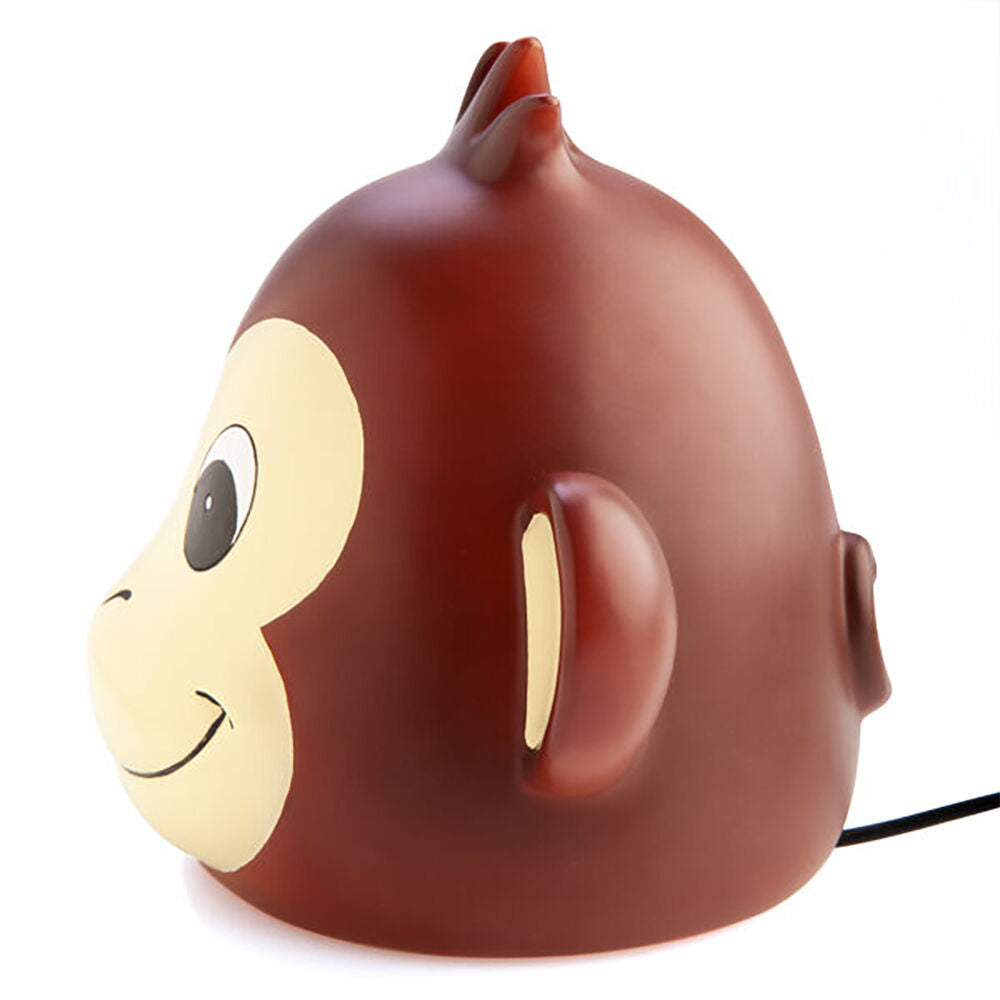 Smooshos Pal Table Lamp Children Night Light Bedroom Decor Brown Monkey
