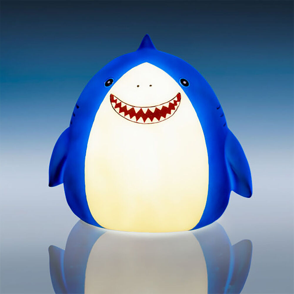 Smooshos Pal Table Lamp Children/Kids Night Light Bedroom Decor Blue Shark
