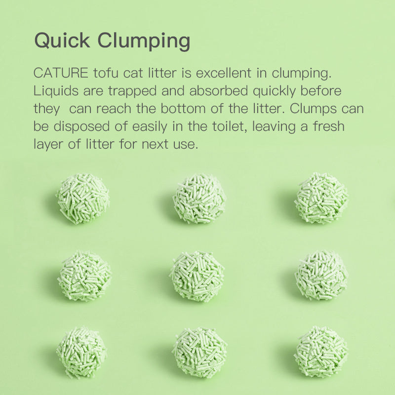 Cature 18L/7.2kg Natural Tofu Clumping Cat Litter Green Tea