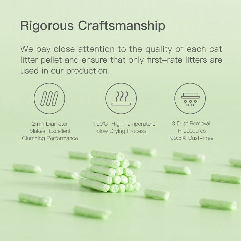 Cature 18L/7.2kg Natural Tofu Clumping Cat Litter Green Tea