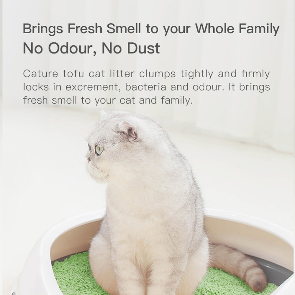 Cature 18L/7.2kg Natural Tofu Clumping Cat Litter Green Tea