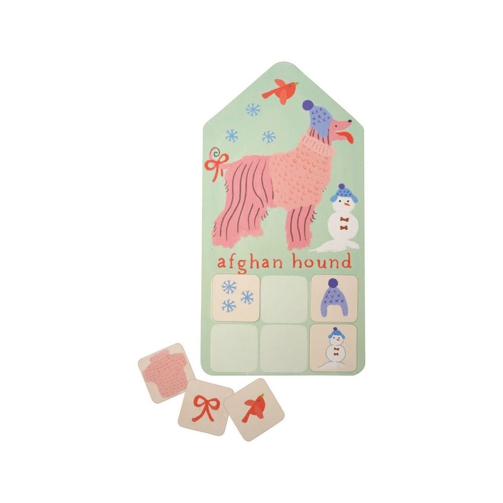 2PK Manhattan Pup Match Up Kids Interactive 6x4cm Card Game 3y+