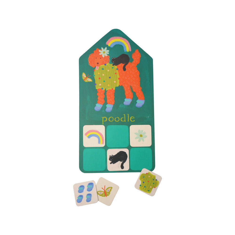 2PK Manhattan Pup Match Up Kids Interactive 6x4cm Card Game 3y+