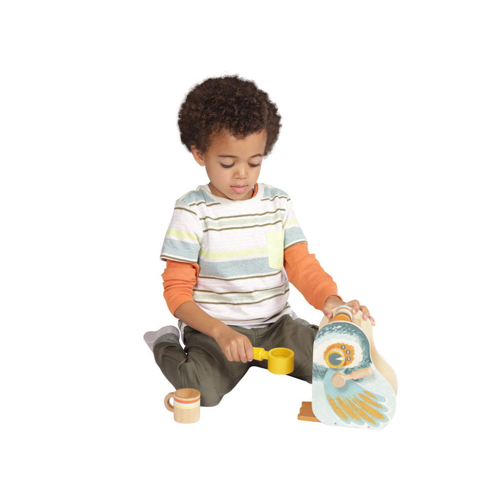 Manhattan Kids Wooden Early Bird Espresso Toy Set w/ Portafiler/Cups/Chips