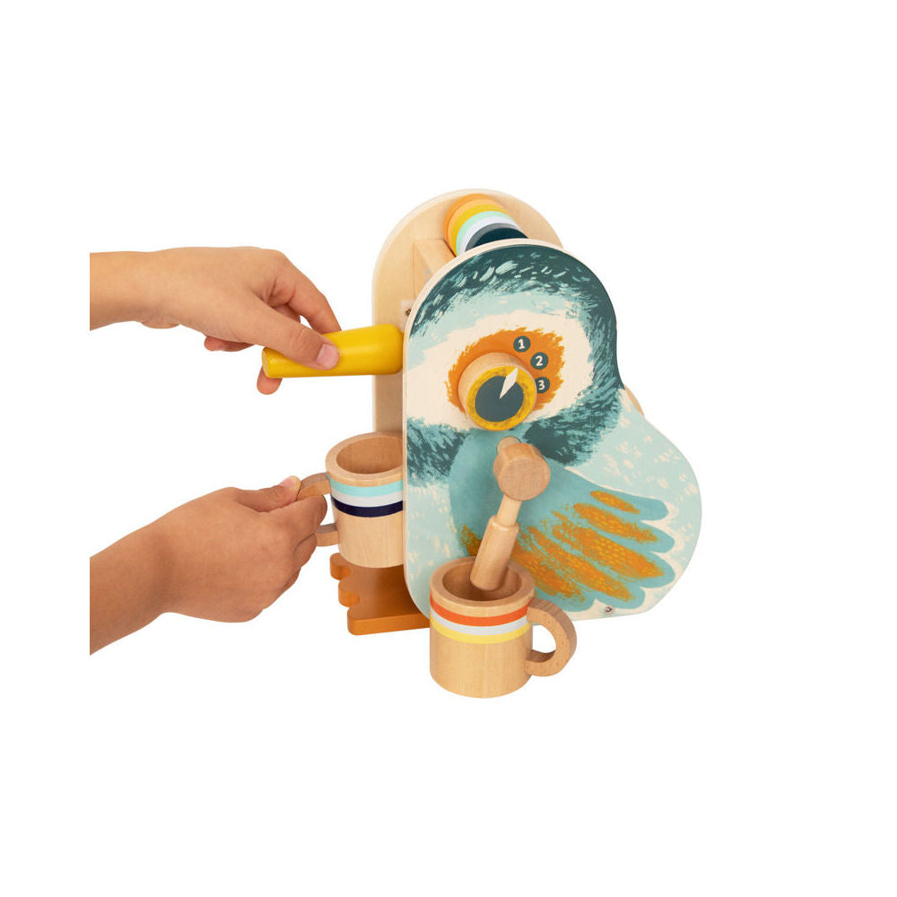 Manhattan Kids Wooden Early Bird Espresso Toy Set w/ Portafiler/Cups/Chips