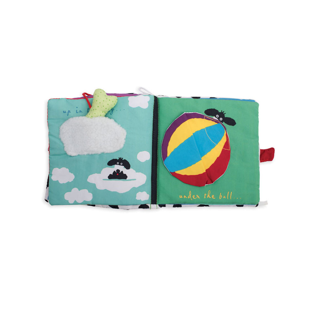 Manhattan Where's The Bone Fabric Book 19.7cm Baby Activity Toy 6m+