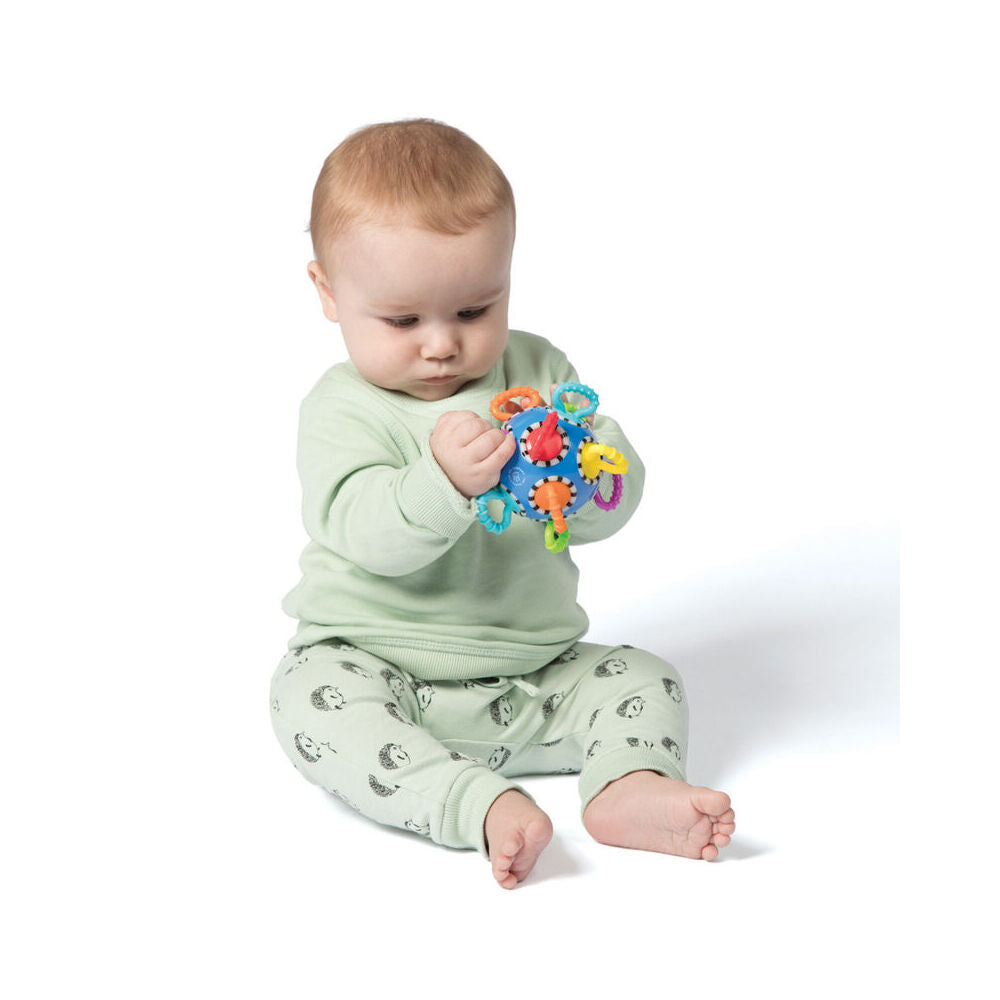 Manhattan Click Clack Ball 11.4cm Baby/Infant Sensory Toy 0m+