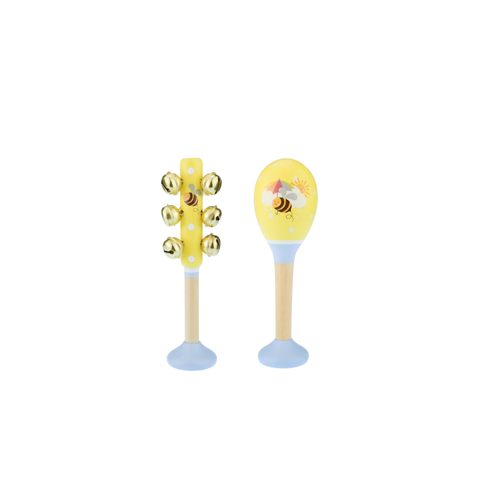 Koala Dream Buzzy Days Bee Maraca & Bellstick Set 18m+
