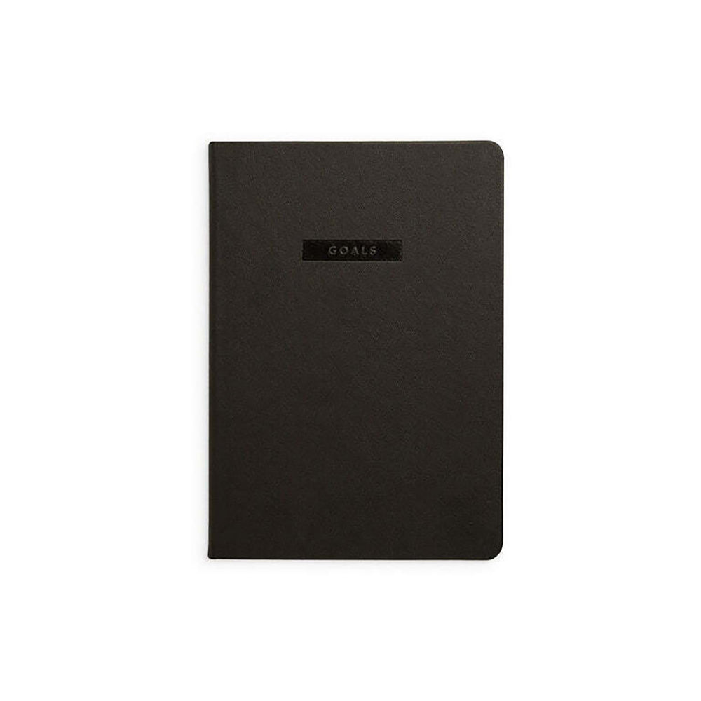 MiGoals Goals Soft Cover A5 Journal/Notebook - Black