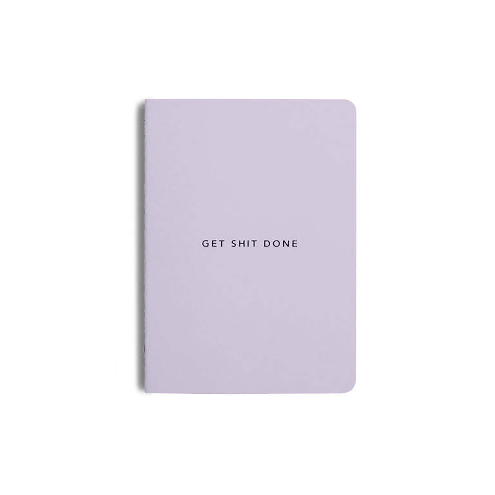 3PK MiGoals Get Sh*t Done Soft Cover A5 Notebook - Lilac