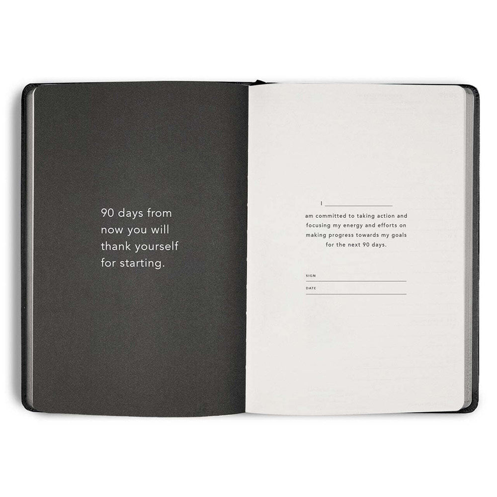MiGoals Time Block Progress Soft Cover A5 Journal/Planner - Black