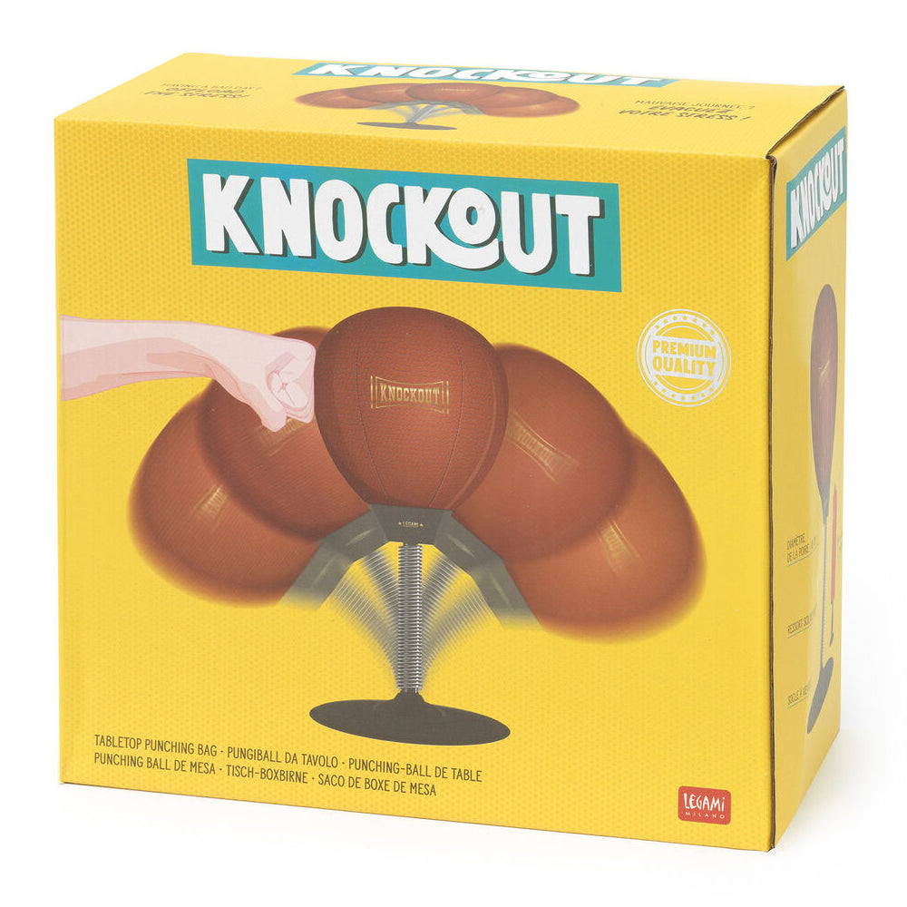 Knockout Tabletop Punching Bag/Ball w/ Air Pump 18cm