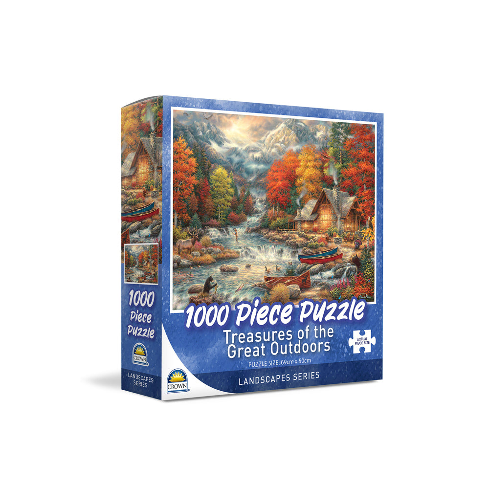 1000pc Crown 69x50cm Landscape Series Treasures of the Great Puzzle Toy 8y+
