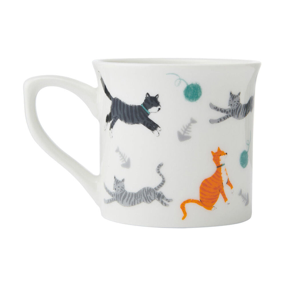 4PK Mikasa 250ml Cat Fluted Coffee Mug Cup Clay Drinkware