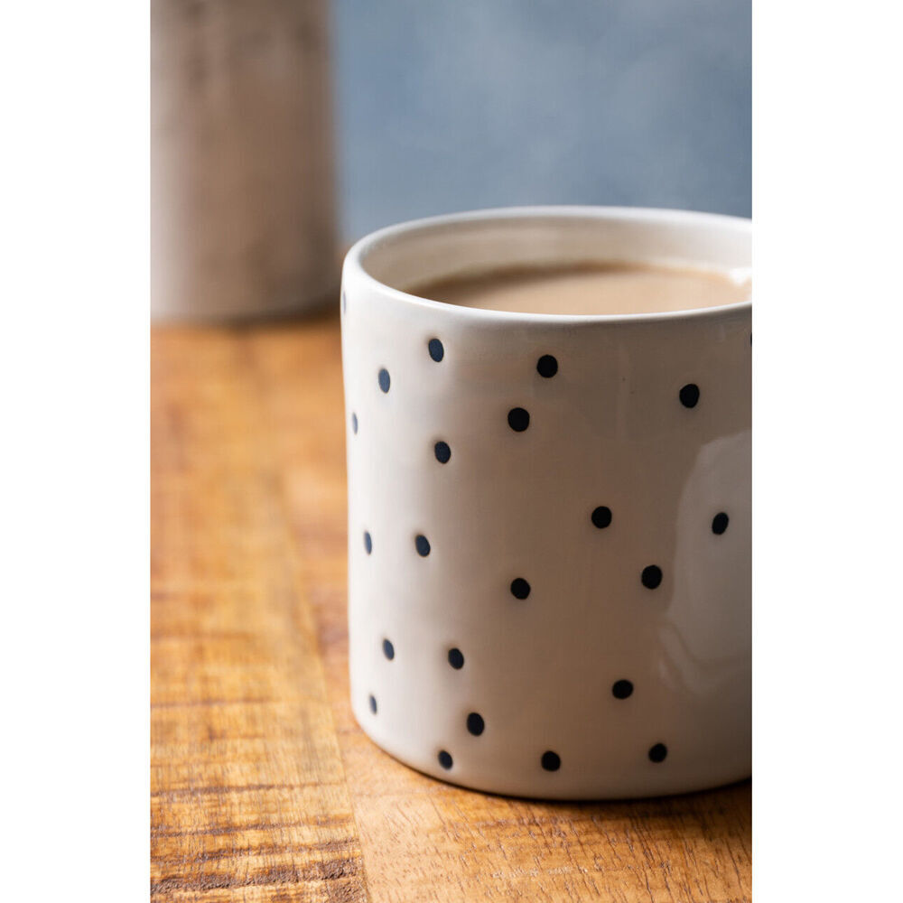 8PK Mikasa Stoneware Coffee Mug Drinkware 390ml -  Spot Pink