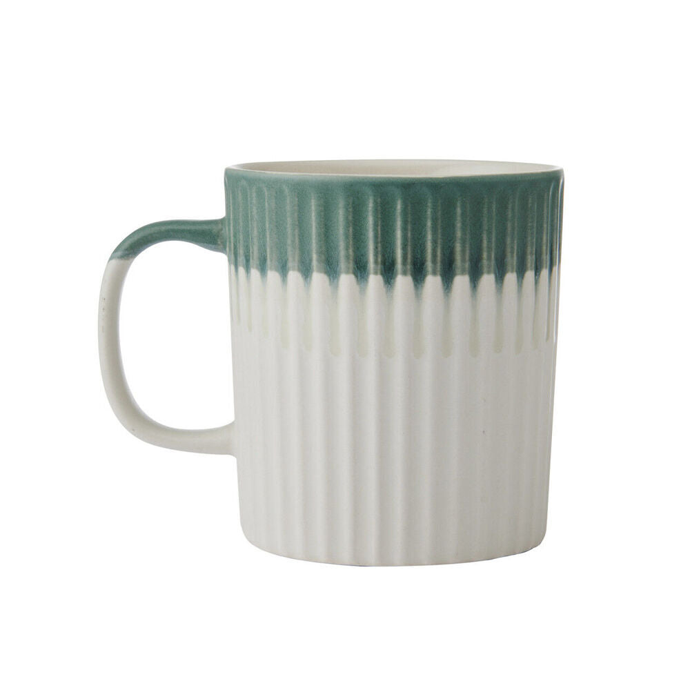 4PK Mikasa 410ml Textured Coffee Mug Cup Stoneware Green