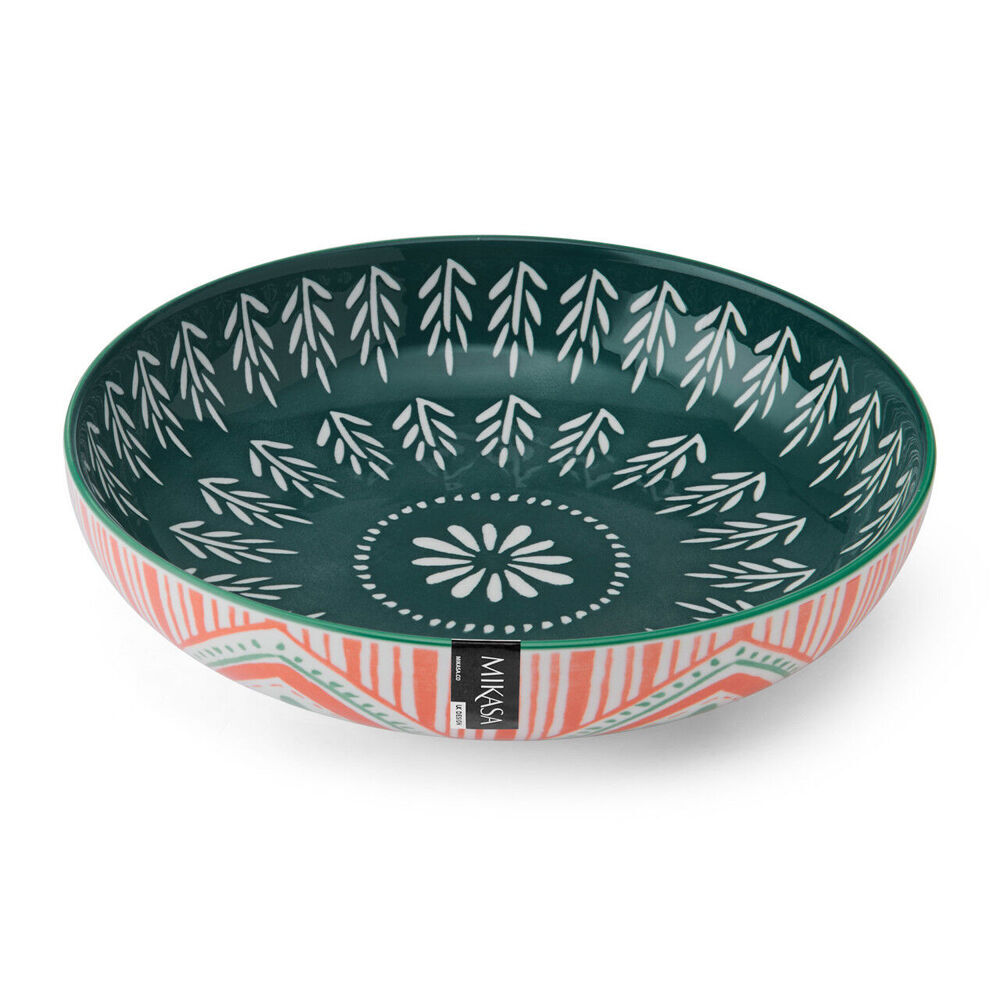 4PK Mikasa Folk Pattern Ceramic Bowl Round Dinnerware 21cm