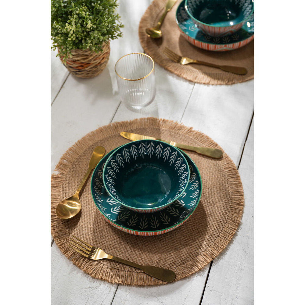 4PK Mikasa Folk Pattern Ceramic Bowl Round Dinnerware 21cm