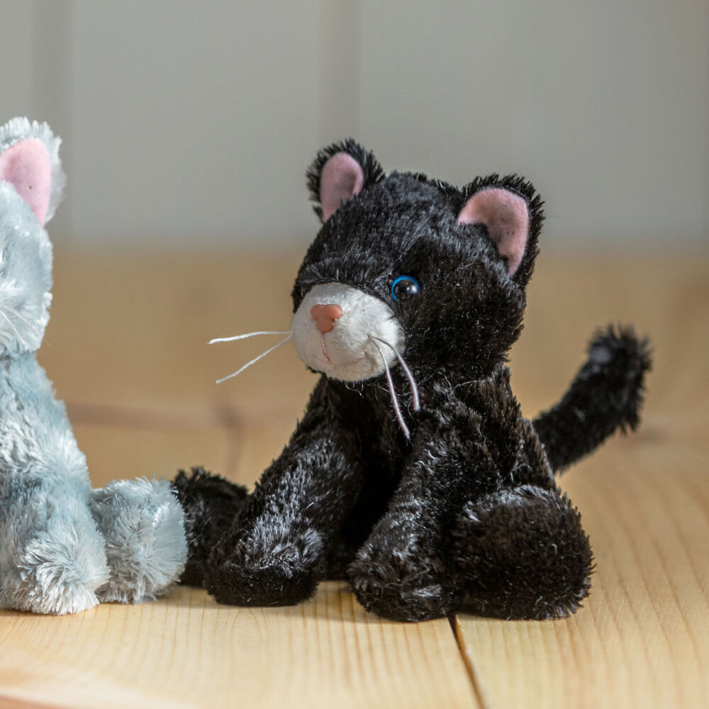Mary Meyer Catsy Kitty Cat Plush Toy Stuffed Animal 10x15cm - Black