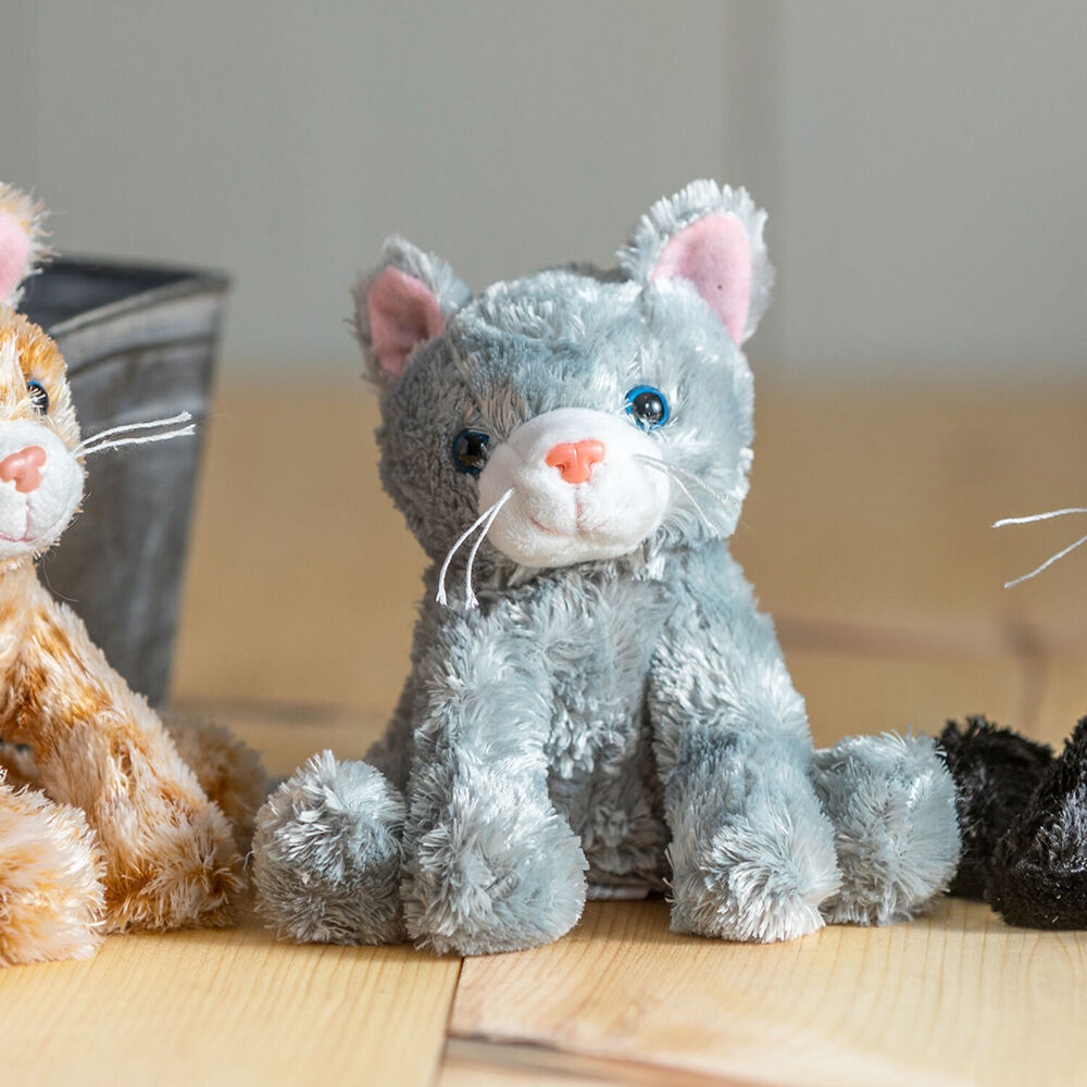 Mary Meyer Catsy Kitty Cat Plush Toy Stuffed Animal 10x15cm - Grey