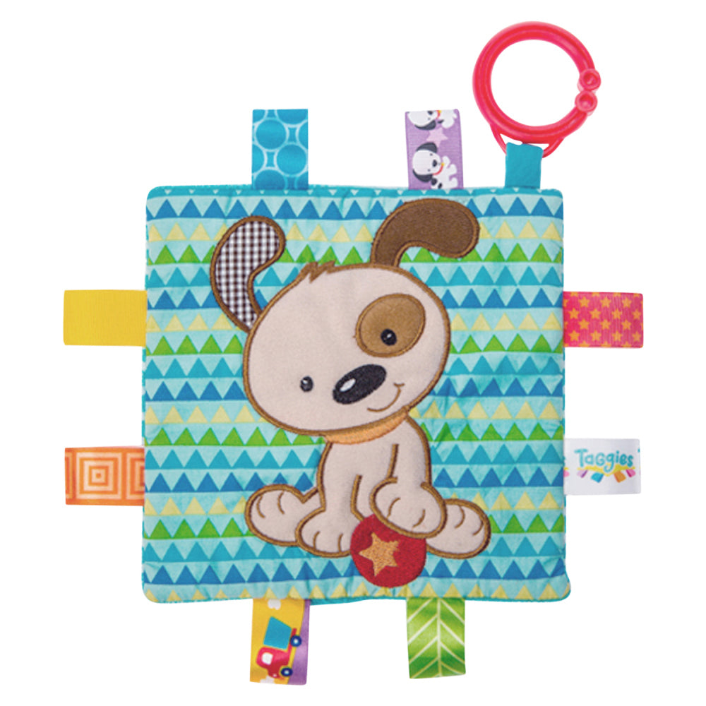 2PK Mary Meyer Taggies Buddy Dog Crinkle Me 16.5cm Activity Toy Baby 0+
